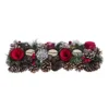 Rustic Christmas Pinecone Candle Holder – Tabletop Holiday Decoration