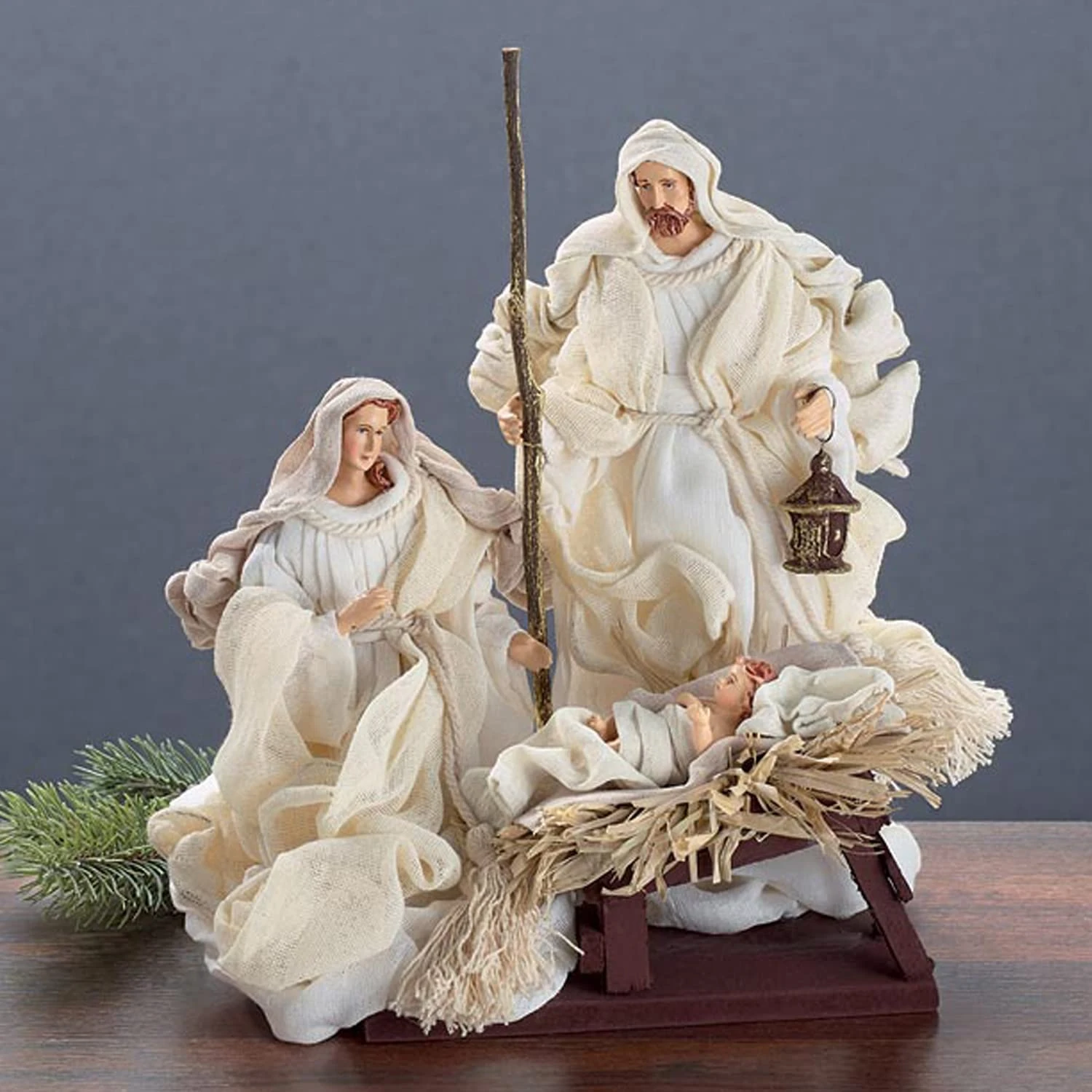 10-Inch Natural Cream White Holy Family Nativity Scene Figurine W/Wooden Base – Indoor Christmas Xmas Tabletop Decoration – Decorative Traditional Christian Catholic Winter Home Decor 1 10-Inch Natural Cream White Holy Family Nativity Scene Figurine W/Wooden Base – Indoor Christmas Xmas Tabletop Decoration – Decorative Traditional Christian Catholic Winter Home Decor