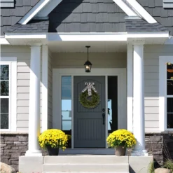 Orchid & Ivy 18-Inch Green Artificial Boxwood Wreath With Black/White Plaid Hanging Ribbon - Outdoor Indoor All-Weather Farmhouse Decor Front Door Wall Hanging Christmas Decoration 11 Orchid & Ivy 18-Inch Green Artificial Boxwood Wreath With Black/White Plaid Hanging Ribbon - Outdoor Indoor All-Weather Farmhouse Decor Front Door Wall Hanging Christmas Decoration -Night Christmas Shop 81j9h67 2BlNL. AC SL1500